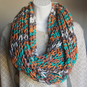 Handmade Knitted INFINITY SCARF Loop Cowl Bulky